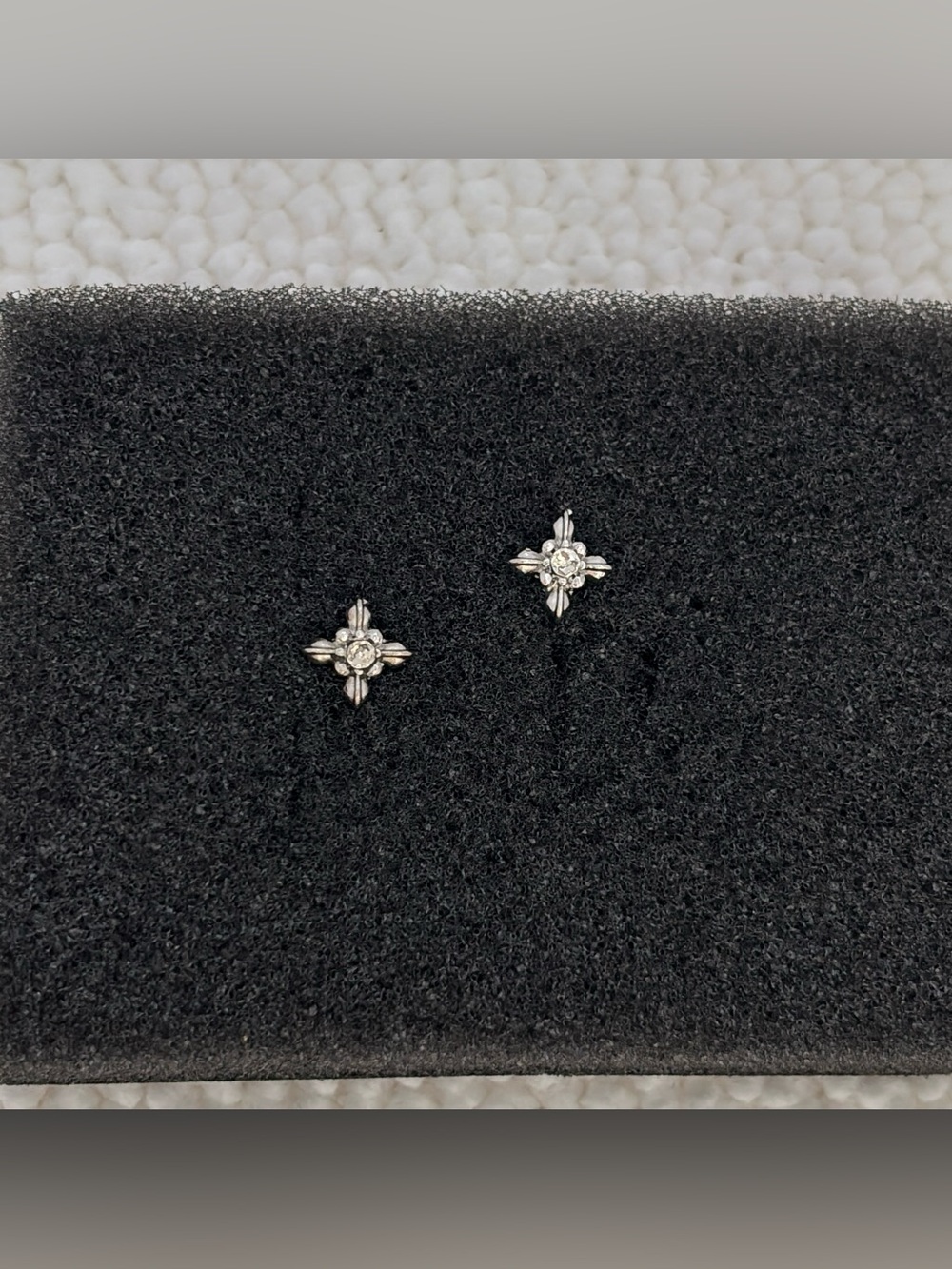8mm CZ Star Stud Earrings for Men Women Streetwear Hip Hop Punk Unisex Earrings